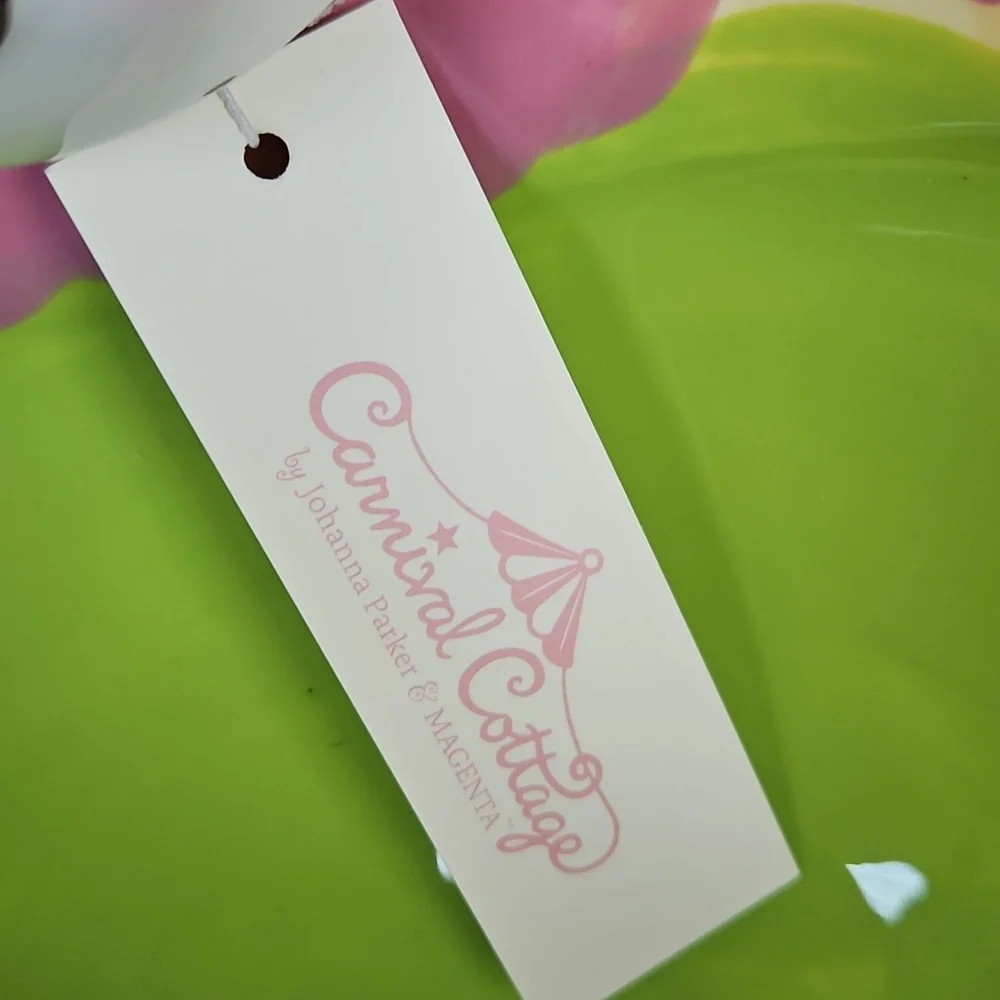 NWT Johanna Parker Carnival Cottage Easter Bunny Bowl